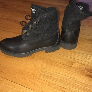 Timberland wool top boots sz 10.5